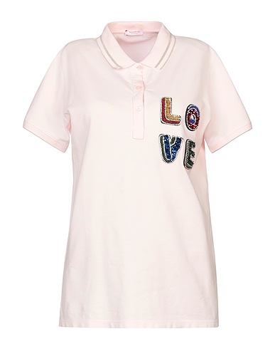ROSSOPURO Polo Rosa chiaro 100% Cotone