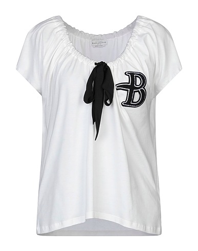 BALLANTYNE T-shirt White 100% Cotton, Silk, Elastane