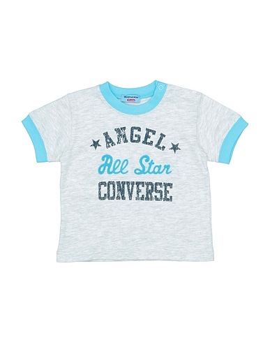 CONVERSE T-shirt Grigio chiaro 100% Cotone