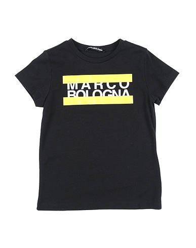 MARCO BOLOGNA T-shirt Black 95% Cotton, 5% Elastane