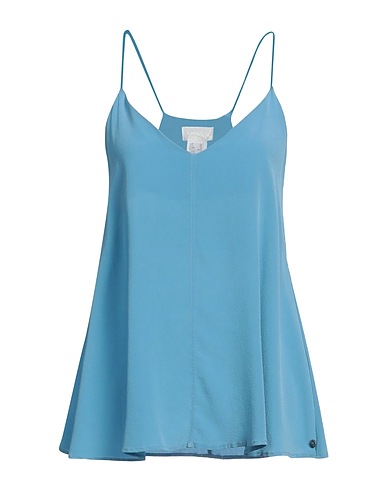 OTTOD'AME Silk top Light blue 100% Silk