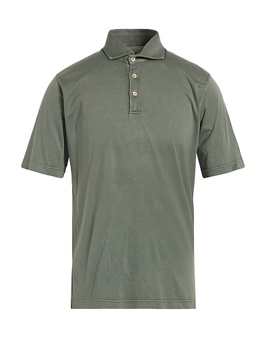 FEDELI Polo shirt Military green 100% Cotton