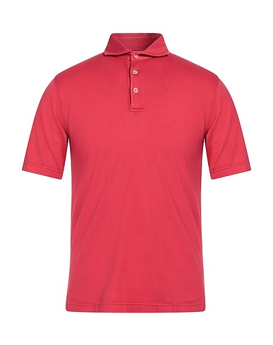 FEDELI Polo shirt Red 100% Cotton