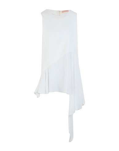 DROMe Top White 59% Viscose, 37% Acetate, 4% Elastane, Silk