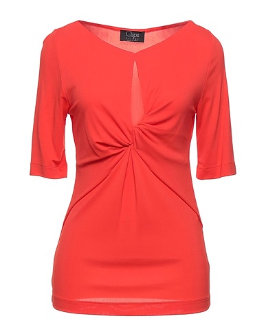 CLIPS T-shirt Coral 72% Viscose, 28% Polyester