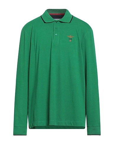AERONAUTICA MILITARE Polo shirt Green 100% Cotton
