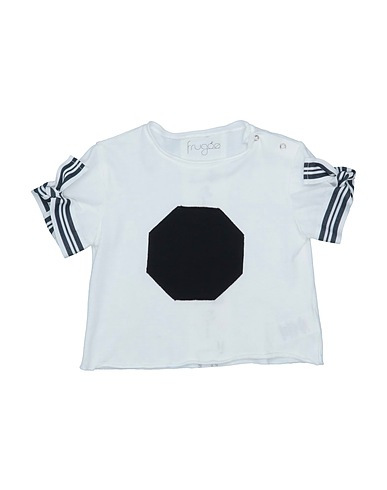 FRUGOO T-shirt White 100% Cotton, Elastane