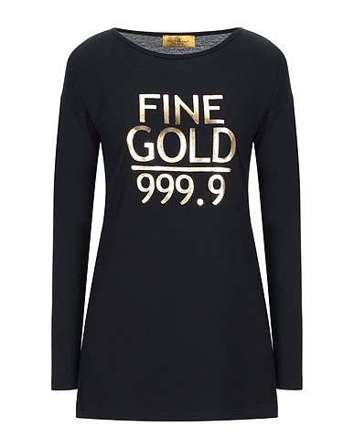 JUST FOR YOU T-Shirt Schwarz 94% Viskose, 6% Elastan