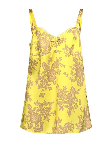 LE COEUR TWINSET Top Gelb 100% Polyester, Baumwolle