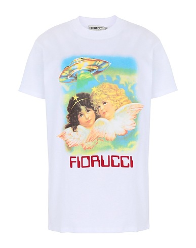 FIORUCCI T-shirt ANGELS UFO TEE Λευκό 100% Βαμβάκι