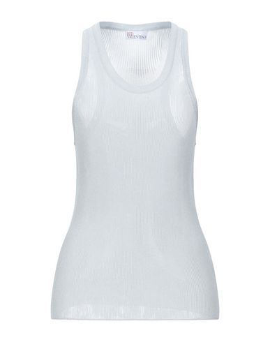 Red Valentino Woman Tank Top Light Grey Size L Viscose