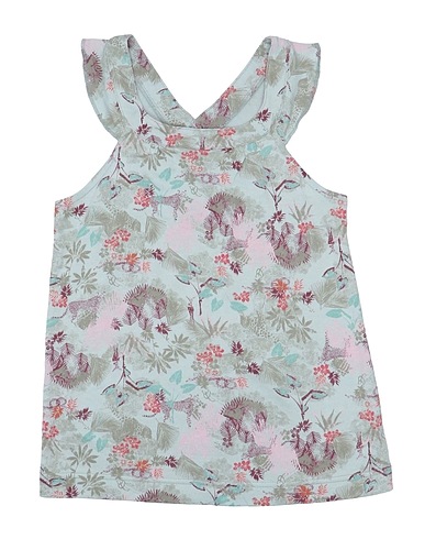 PETIT BATEAU T-shirt Light green 60% Viscose, 40% Cotton
