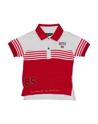 ASPEN POLO CLUB Polo shirt Red 95% Cotton, 5% Elastane