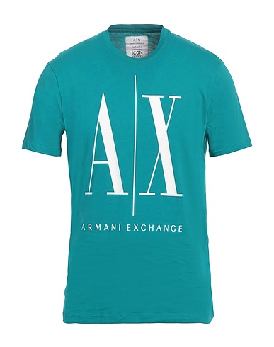 ARMANI EXCHANGE Ｔシャツ エメラルド コットン 100%