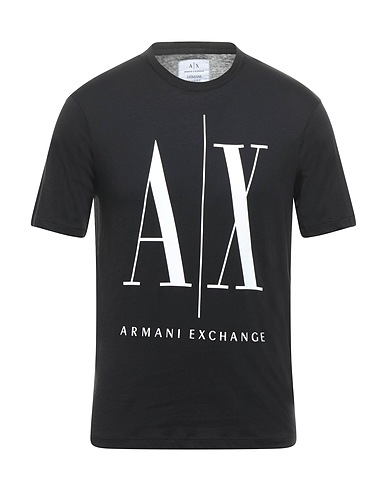 ARMANI EXCHANGE TOPWEAR Black 100% Cotton