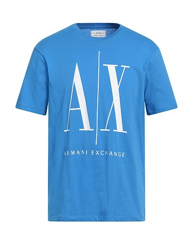 ARMANI EXCHANGE T-shirt Azzurro 100% Cotone