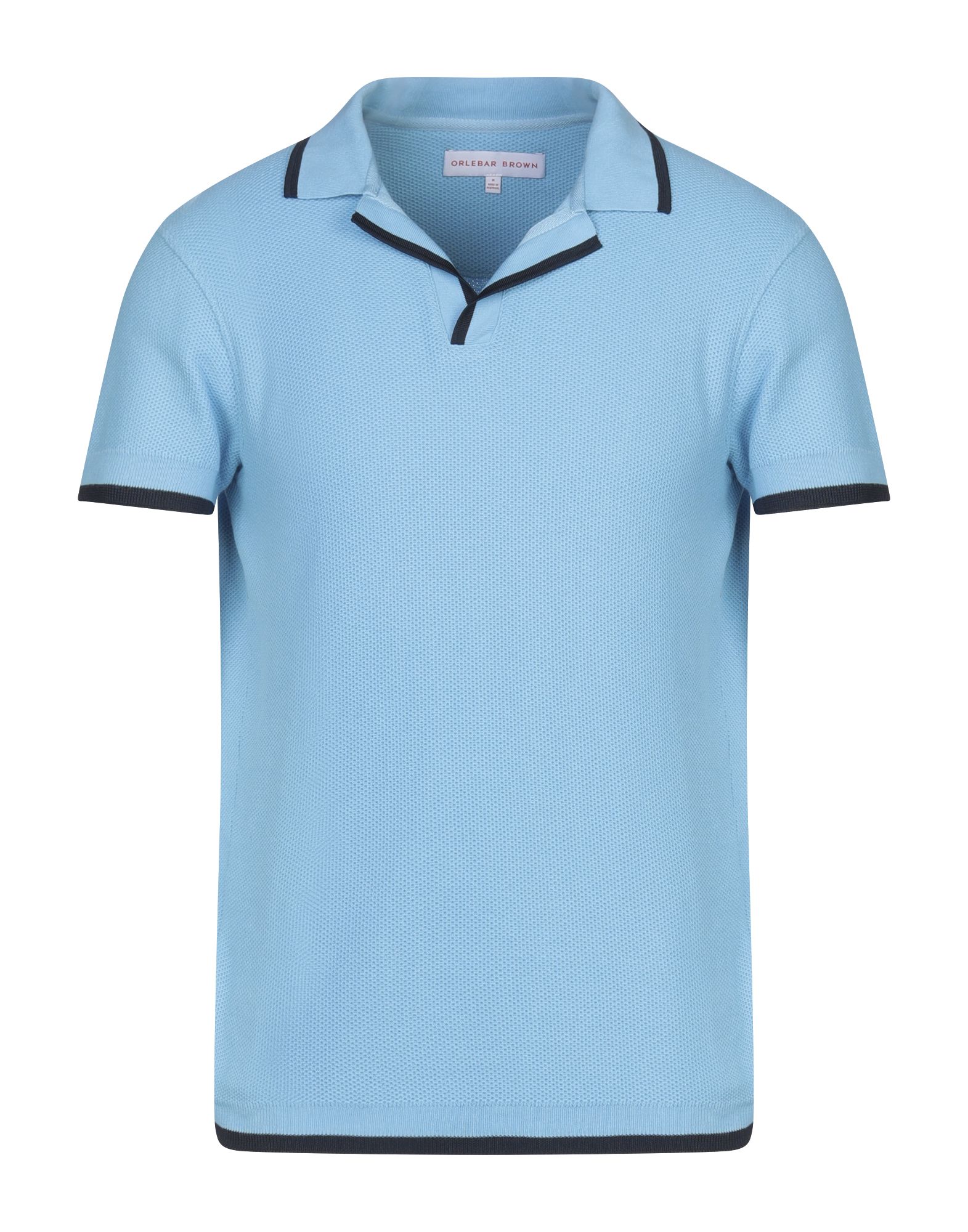 brown polo shirt