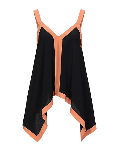 L' AUTRE CHOSE Top Black 65% Acetate, 35% Silk