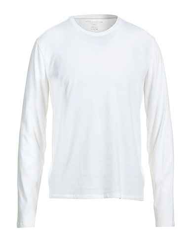 MAJESTIC FILATURES T-shirt Bianco 100% Cotone