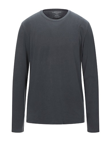 MAJESTIC FILATURES Basic T-shirt Charcoal 94% Cotton, 6% Elastane