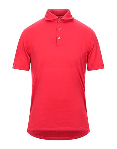 FEDELI Polo shirt Red 100% Cotton