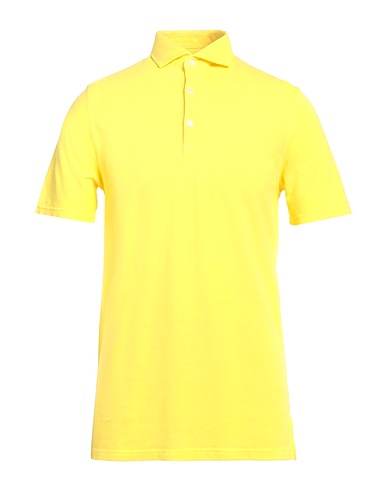 FEDELI Poloshirt Gelb 100% Baumwolle