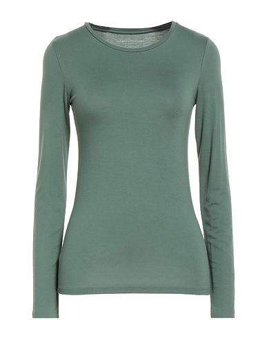 MAJESTIC FILATURES Basic T-shirt Sage green 94% Viscose, 6% Elastane