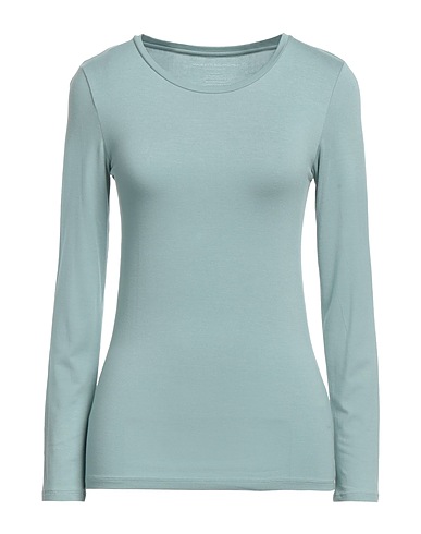 MAJESTIC FILATURES Basic T-shirt Sky blue 94% Viscose, 6% Elastane