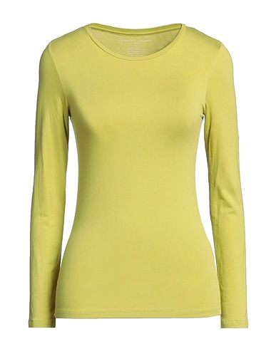 MAJESTIC FILATURES Basic T-Shirt Lime green 94% Viscose, 6% Elastane