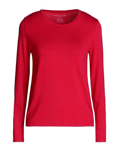 MAJESTIC FILATURES T-Shirt Purpur 94% Viskose, 6% Elastan