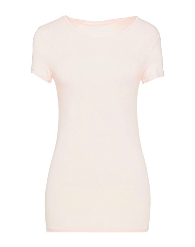 MAJESTIC FILATURES Basic T-shirt Pink 94% Viscose, 6% Elastane