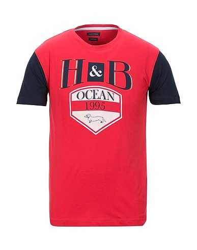 HARMONT & BLAINE T-shirt Red 100% Cotton