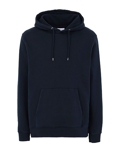 COLORFUL STANDARD Hooded track jacket  Midnight blue 100% Organic cotton