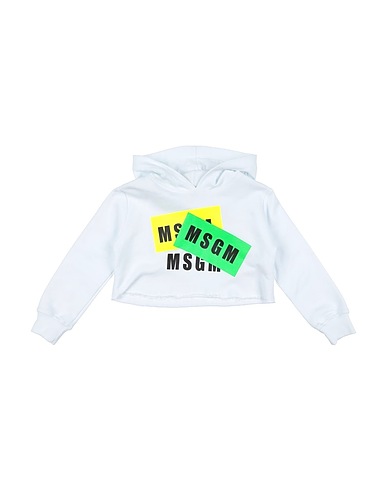 MSGM Hooded sweatshirt White 100% Cotton