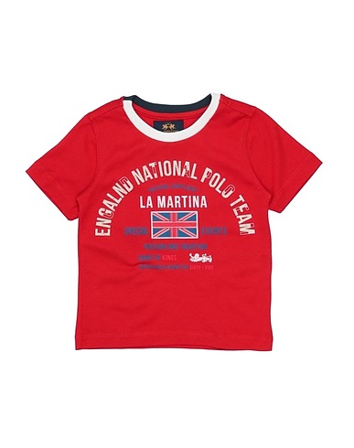LA MARTINA T-shirt Κόκκινο 100% Βαμβάκι