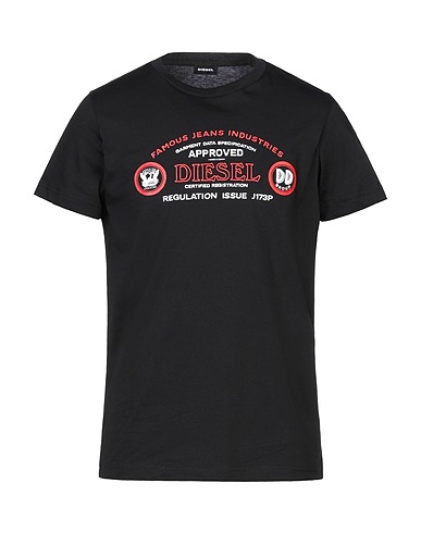 DIESEL T-shirt Black 100% Cotton