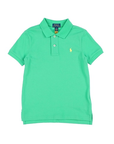 POLO RALPH LAUREN Polo shirt Light green 100% Cotton