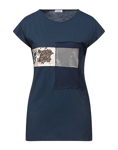 ROSSOPURO T-shirt Navy blue 100% Cotton