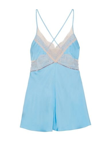 Victoria Beckham Open-back Lace-trimmed Satin Camisole In Azure