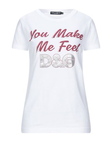 DOLCE & GABBANA DOLCE & GABBANA WOMAN T-SHIRT WHITE SIZE 6 COTTON,12434753RC 1