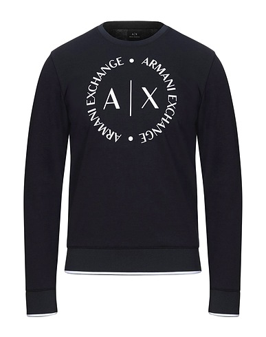 ARMANI EXCHANGE Sweatshirt Midnight blue 68% Polyester, 29% Viscose, 3% Elastane