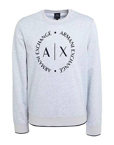 ARMANI EXCHANGE Sweatshirt Light grey 68% Polyester, 29% Viscose, 3% Elastane