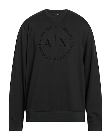 ARMANI EXCHANGE Sweatshirt Black 68% Polyester, 29% Viscose, 3% Elastane