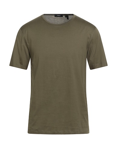 THEORY T-shirt Khaki 100% Cotone