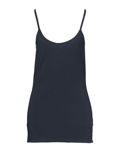 ALPHA STUDIO Tank top Midnight blue 95% Cotton, 5% Elastane