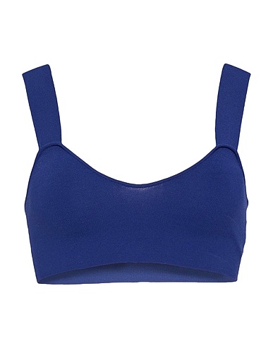 STELLA McCARTNEY Crop top Blue 83% Viscose, 17% Polyester