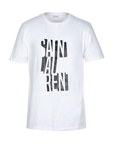 SAINT LAURENT T-shirt White 100% Cotton