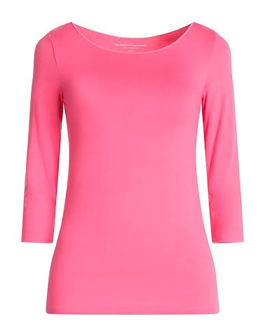 MAJESTIC FILATURES T-Shirt Fuchsia 94% Viskose, 6% Elastan