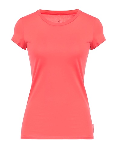 ARMANI EXCHANGE Basic T-shirt Salmon pink 100% Cotton