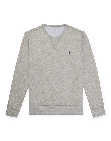 POLO RALPH LAUREN Sweatshirt DOUBLE-KNIT SWEATSHIRT
 Grey 55% Polyester, 45% Cotton